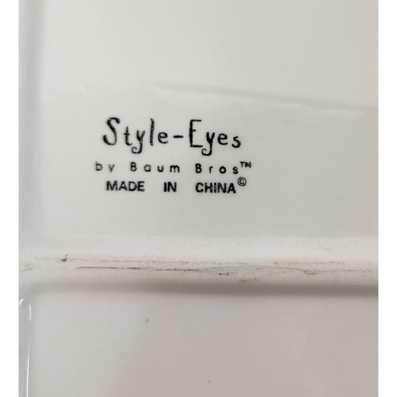 Vintage Style-Eyes Baum Bros Rooster Fruit Ceramic Cutting Board - Picture 5 of 5